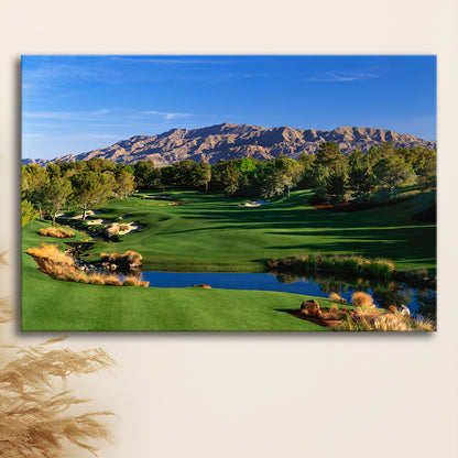 Shadow Creek Golf Club Hole 09, North Las Vegas, Nevada, Golf Art Print,Gifts Golf Lover