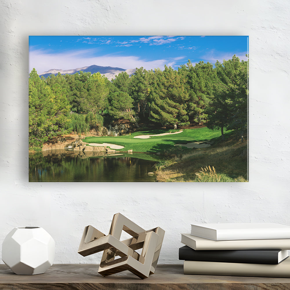 Shadow Creek Golf Club, Hole 17, North Las Vegas, Nevada, Golf Art Print,Gifts Golf Lover