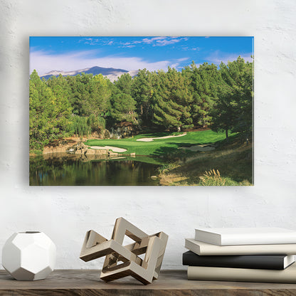 Shadow Creek Golf Club, Hole 17, North Las Vegas, Nevada, Golf Art Print,Gifts Golf Lover