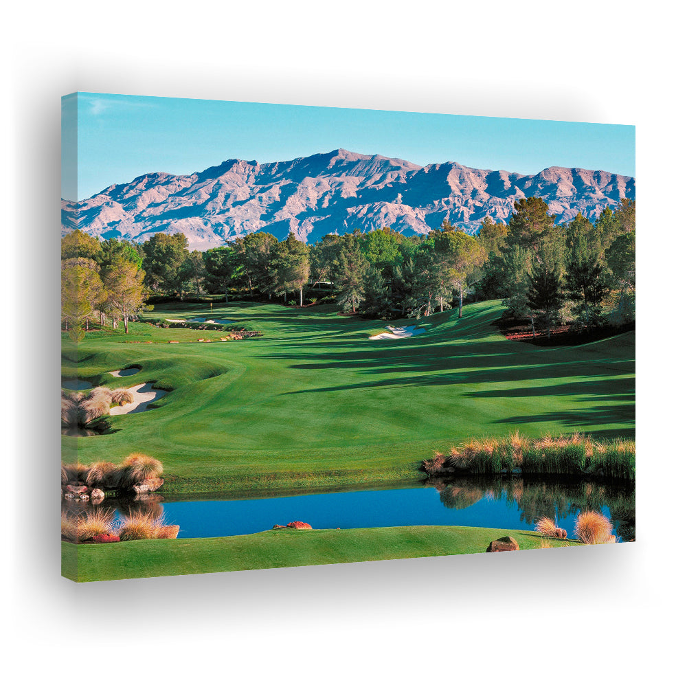 Shadow Creek Golf Course Hole 9 North Las Vegas, Golf Art Print,Gifts Golf Lover