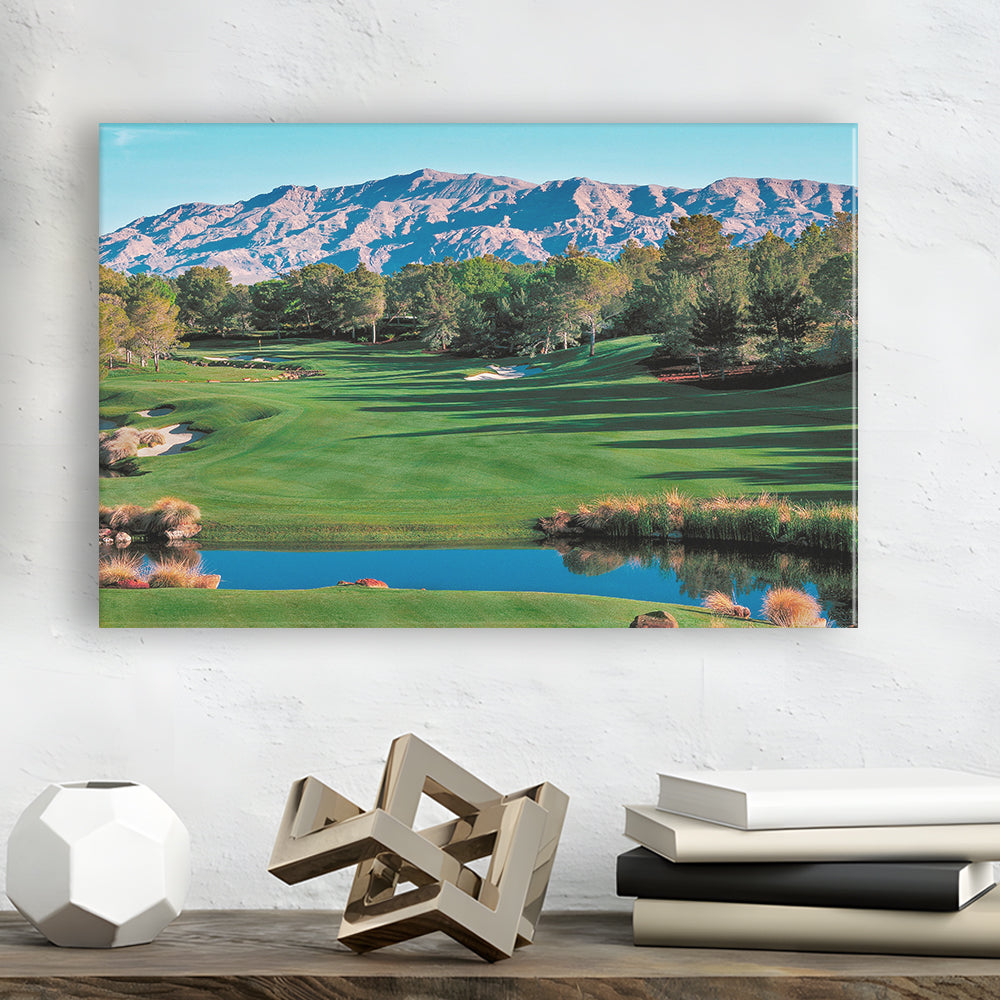 Shadow Creek Golf Course Hole 9 North Las Vegas, Golf Art Print,Gifts Golf Lover