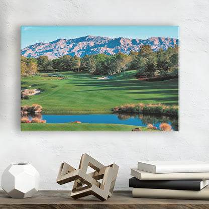 Shadow Creek Golf Course Hole 9 North Las Vegas, Golf Art Print,Gifts Golf Lover