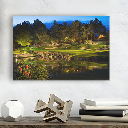 Shadow Creek Golf Course Light Night, Golf Art Print,Gifts Golf Lover