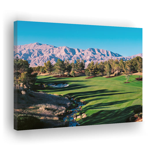 Shadow Creek Golf Source Hole 1 North Las Vegas, Golf Art Print,Gifts Golf Lover