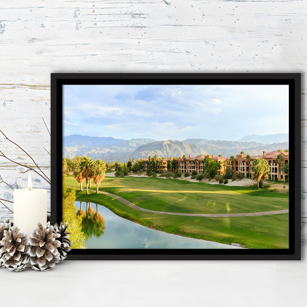 Shadow Ridge Palm Desert Golf Sourses, Floating Framed Canvas Print Wall Art