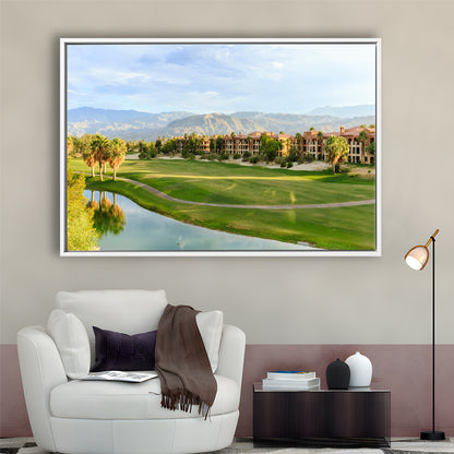 Shadow Ridge Palm Desert Golf Sourses, Floating Framed Canvas Print Wall Art