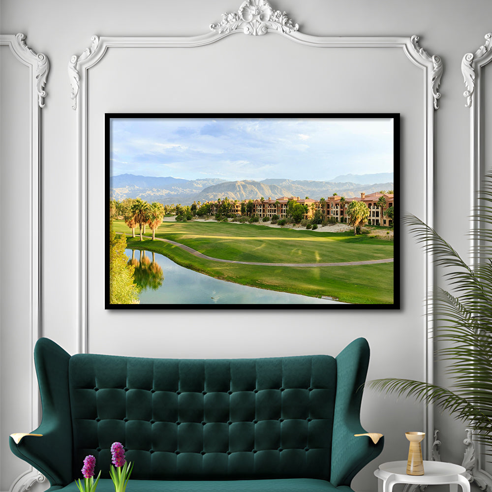 Shadow Ridge Palm Desert Golf Sourses, Framed Art Print Wall Decor, Picture Framed