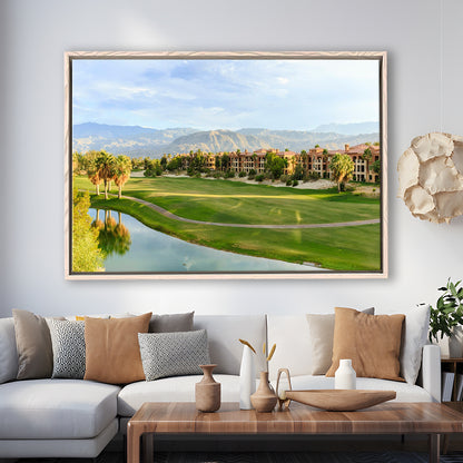 Shadow Ridge Palm Desert Golf Sourses, Floating Framed Canvas Print Wall Art