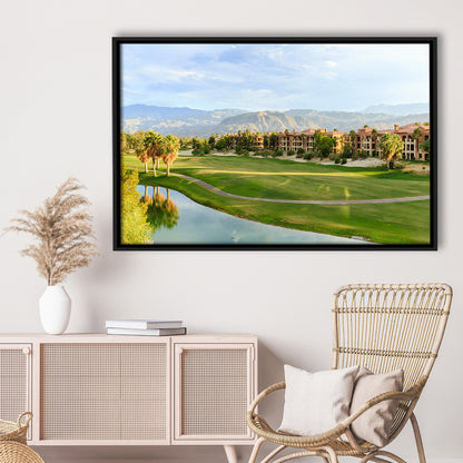 Shadow Ridge Palm Desert Golf Sourses, Floating Framed Canvas Print Wall Art