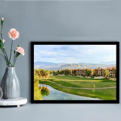 Shadow Ridge Palm Desert Golf Sourses, Framed Art Print Wall Decor, Picture Framed