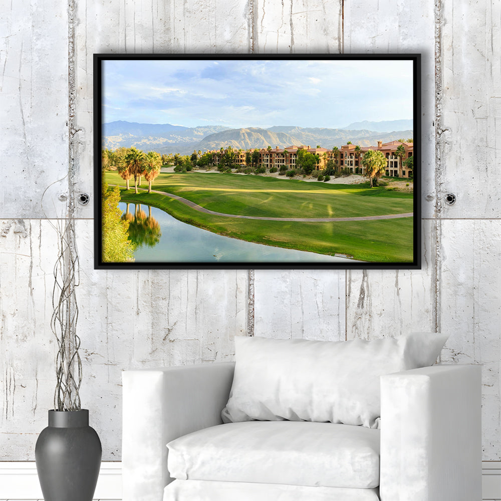 Shadow Ridge Palm Desert Golf Sourses, Floating Framed Canvas Print Wall Art