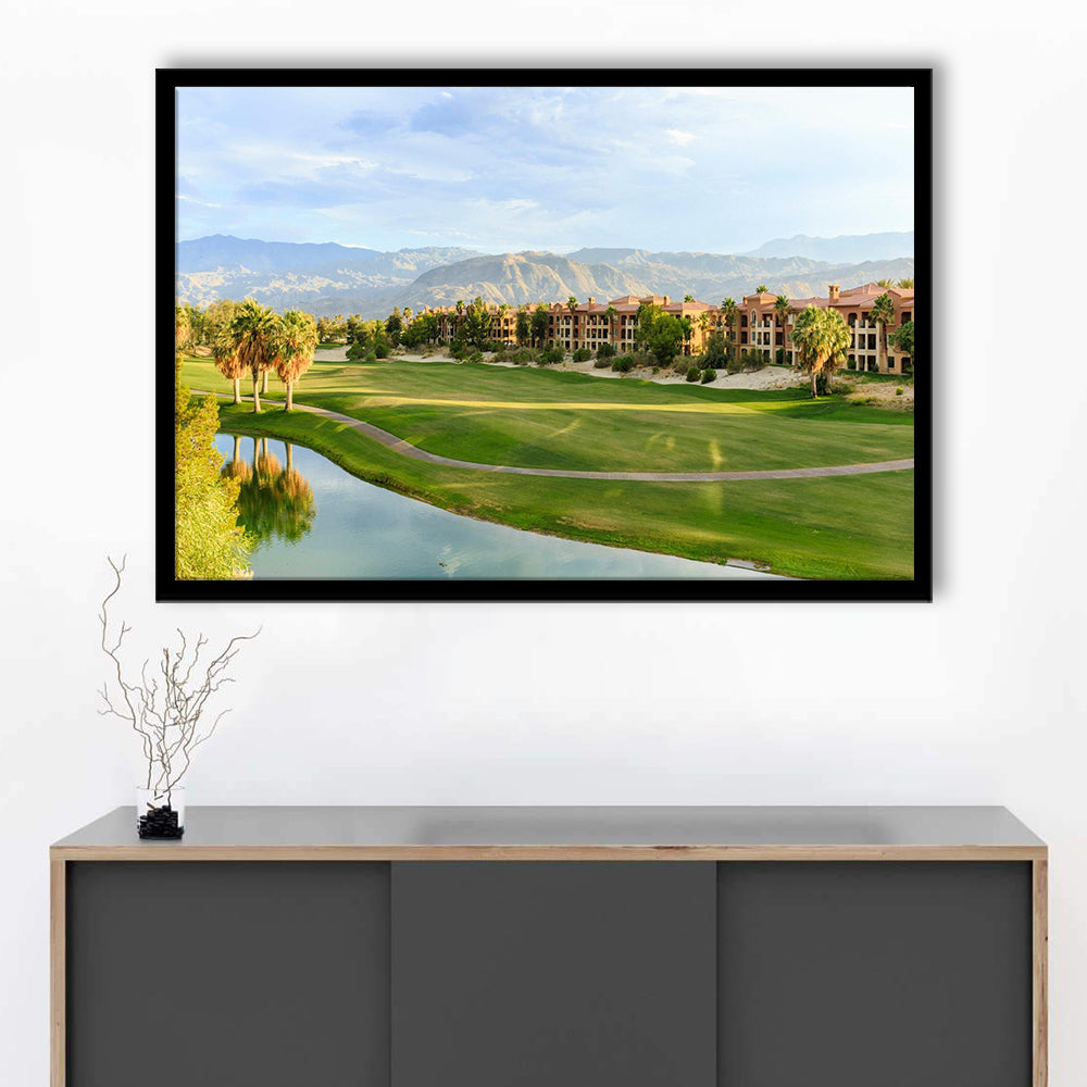 Shadow Ridge Palm Desert Golf Sourses, Framed Art Print Wall Decor, Picture Framed