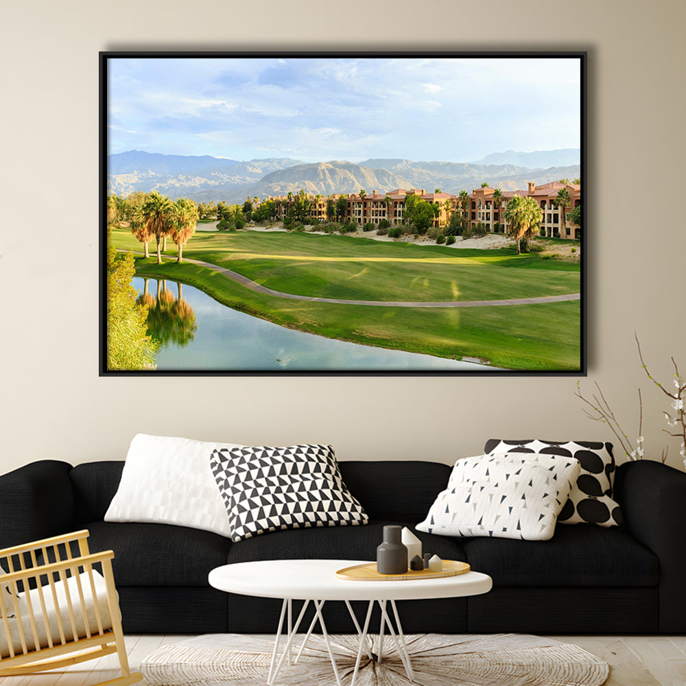 Shadow Ridge Palm Desert Golf Sourses, Floating Framed Canvas Print Wall Art