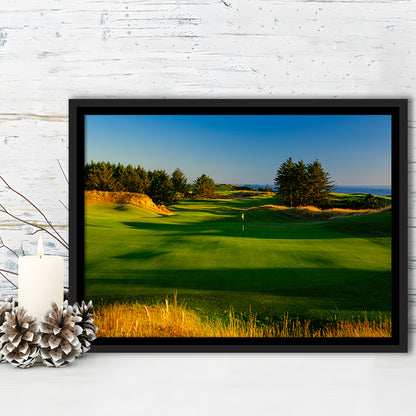 Sheep Ranch Golf Club Hole 11R, Bandon, Oregon, Floating Framed Canvas Print Wall Art