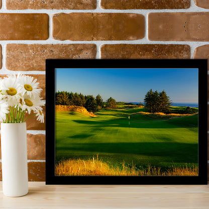 Sheep Ranch Golf Club Hole 11R, Bandon, Oregon, Framed Art Print Wall Decor, Picture Framed
