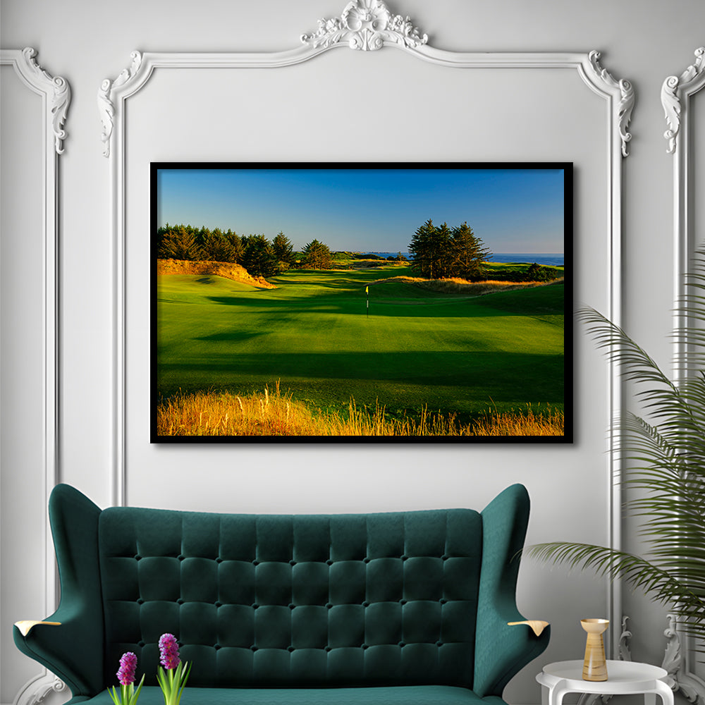 Sheep Ranch Golf Club Hole 11R, Bandon, Oregon, Framed Art Print Wall Decor, Picture Framed
