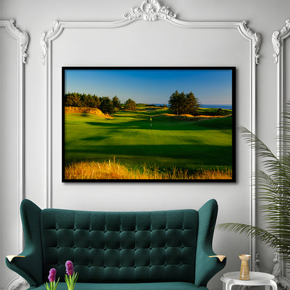 Sheep Ranch Golf Club Hole 11R, Bandon, Oregon, Framed Art Print Wall Decor, Picture Framed