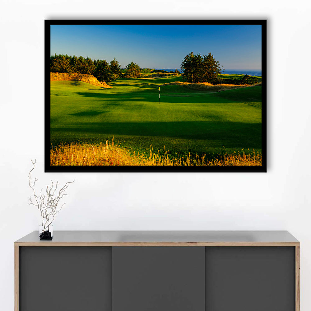 Sheep Ranch Golf Club Hole 11R, Bandon, Oregon, Framed Art Print Wall Decor, Picture Framed