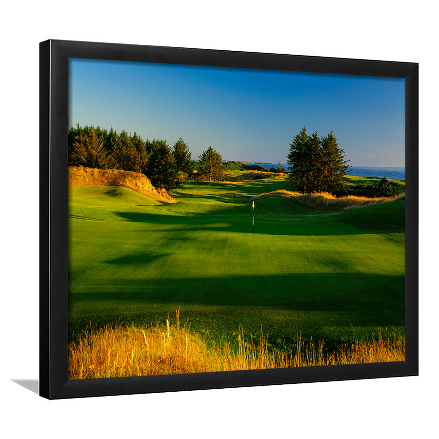 Sheep Ranch Golf Club Hole 11R, Bandon, Oregon, Framed Art Print Wall Decor, Picture Framed
