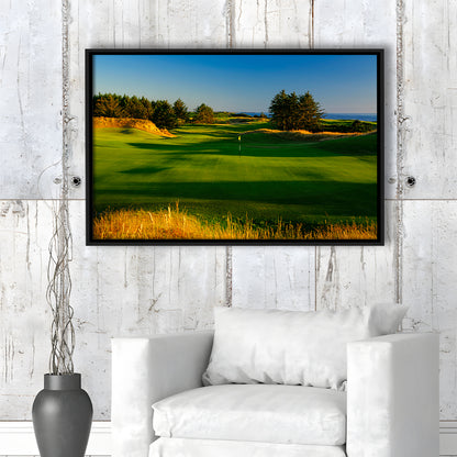 Sheep Ranch Golf Club Hole 11R, Bandon, Oregon, Floating Framed Canvas Print Wall Art