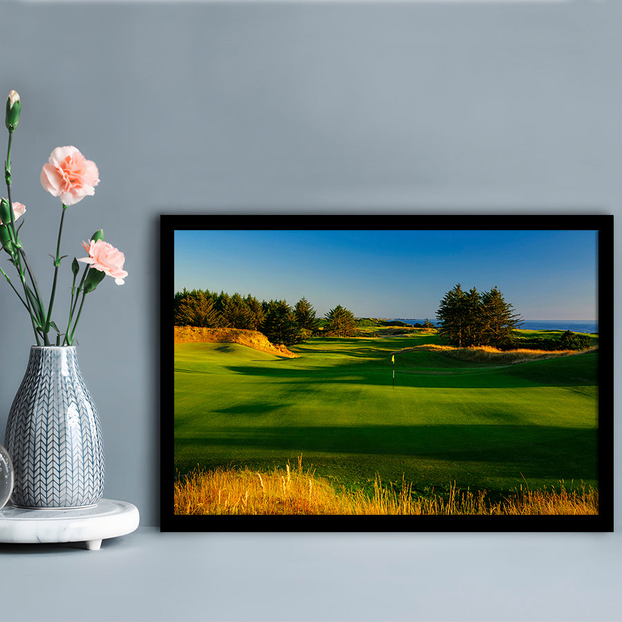 Sheep Ranch Golf Club Hole 11R, Bandon, Oregon, Framed Art Print Wall Decor, Picture Framed