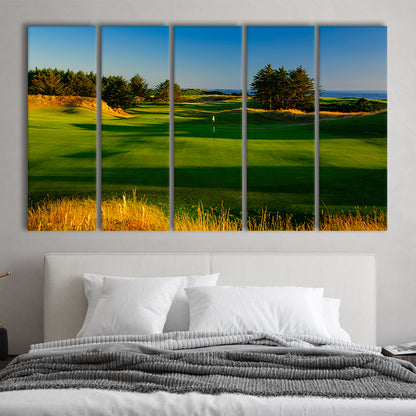 Sheep Ranch Golf Club Hole 11R, Bandon, Oregon, Golf Art Print, Extra Large Canvas Print Wall Art