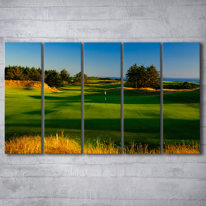 Sheep Ranch Golf Club Hole 11R, Bandon, Oregon, Golf Art Print, Extra Large Canvas Print Wall Art