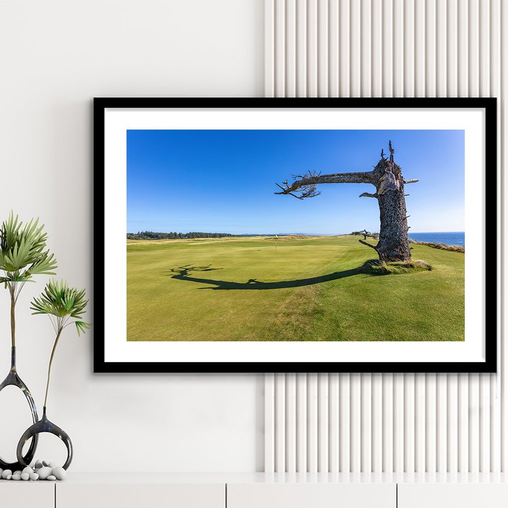 Sheep Ranch At Bandon Dunes Golf Resort, Hole 17 V3 Fine Art, Goft Art Print, Framed Art Print White Border Wall Decor