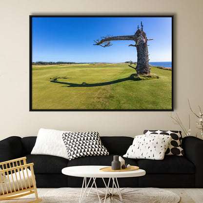 Sheep Ranch At Bandon Dunes Golf Resort, Hole 17 V3 Fine Art, Floating Framed Canvas Print Wall Art