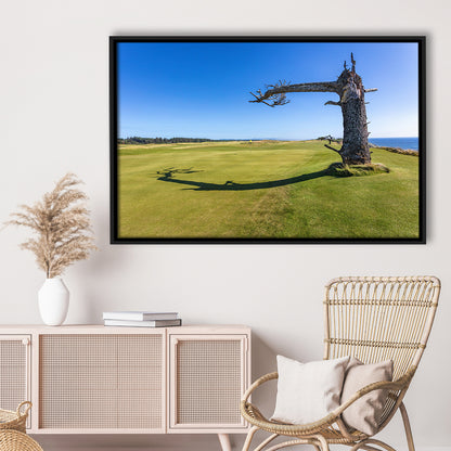 Sheep Ranch At Bandon Dunes Golf Resort, Hole 17 V3 Fine Art, Floating Framed Canvas Print Wall Art