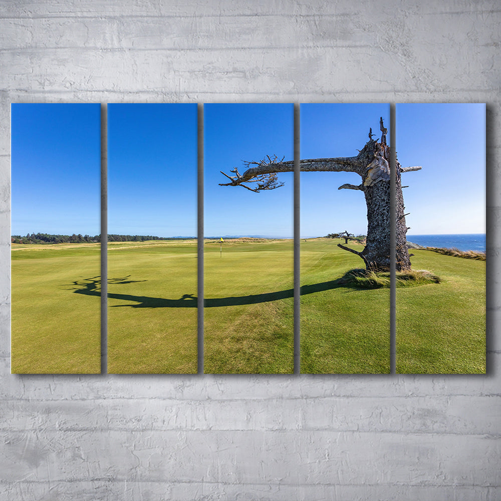 Sheep Ranch At Bandon Dunes Golf Resort, Hole 17 V3 Fine Art, Golf Art Print, Extra Large Canvas Print Wall Art