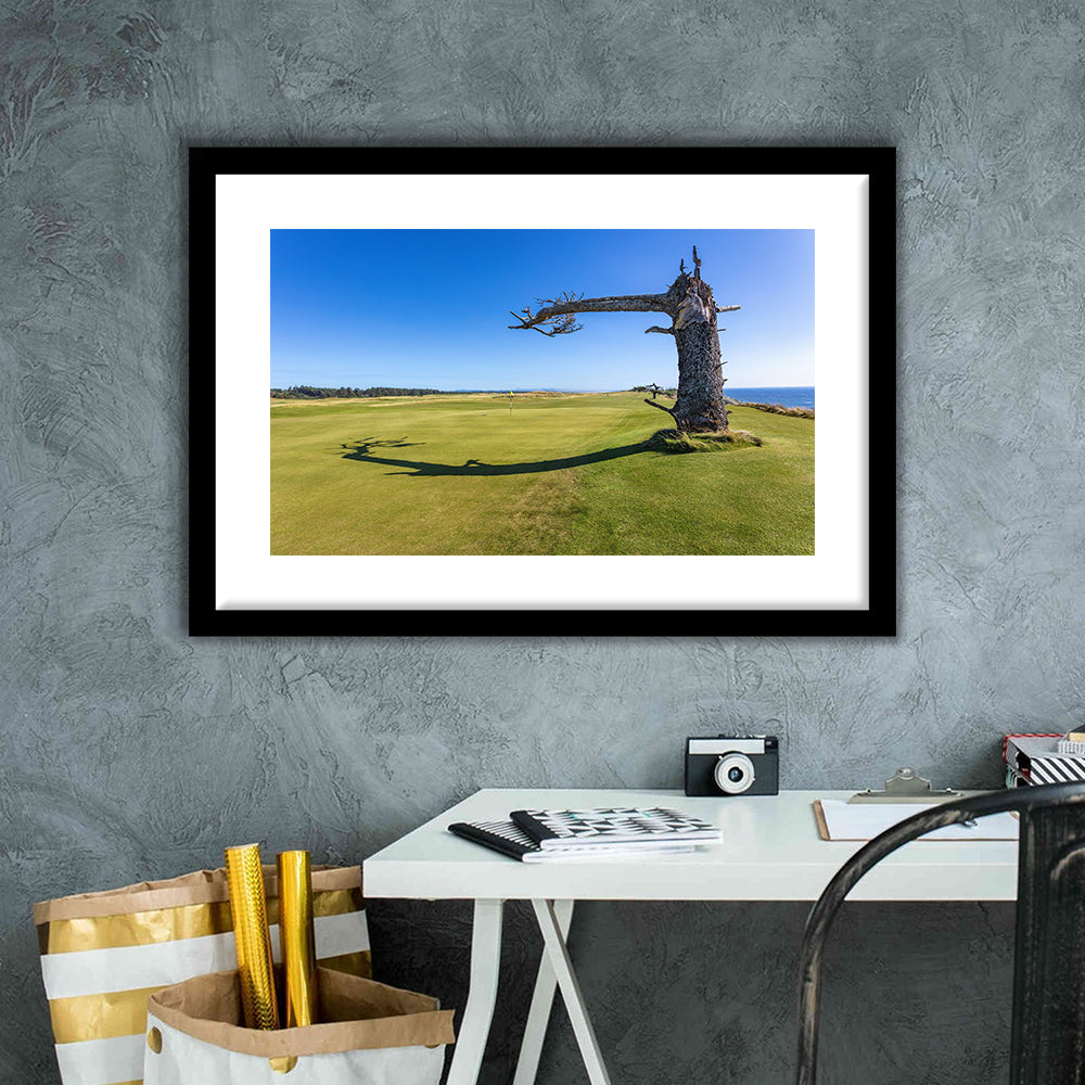 Sheep Ranch At Bandon Dunes Golf Resort, Hole 17 V3 Fine Art, Goft Art Print, Framed Art Print White Border Wall Decor