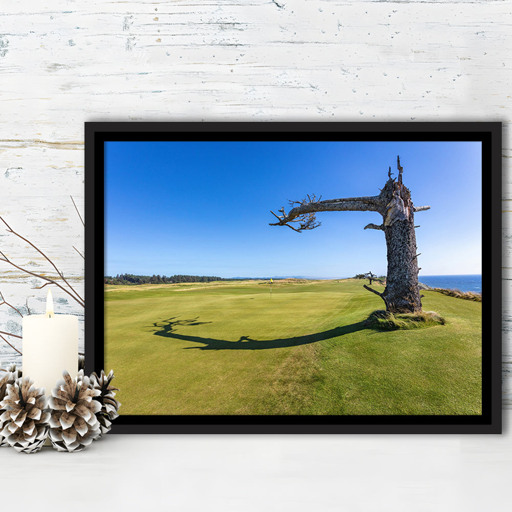 Sheep Ranch At Bandon Dunes Golf Resort, Hole 17 V3 Fine Art, Floating Framed Canvas Print Wall Art