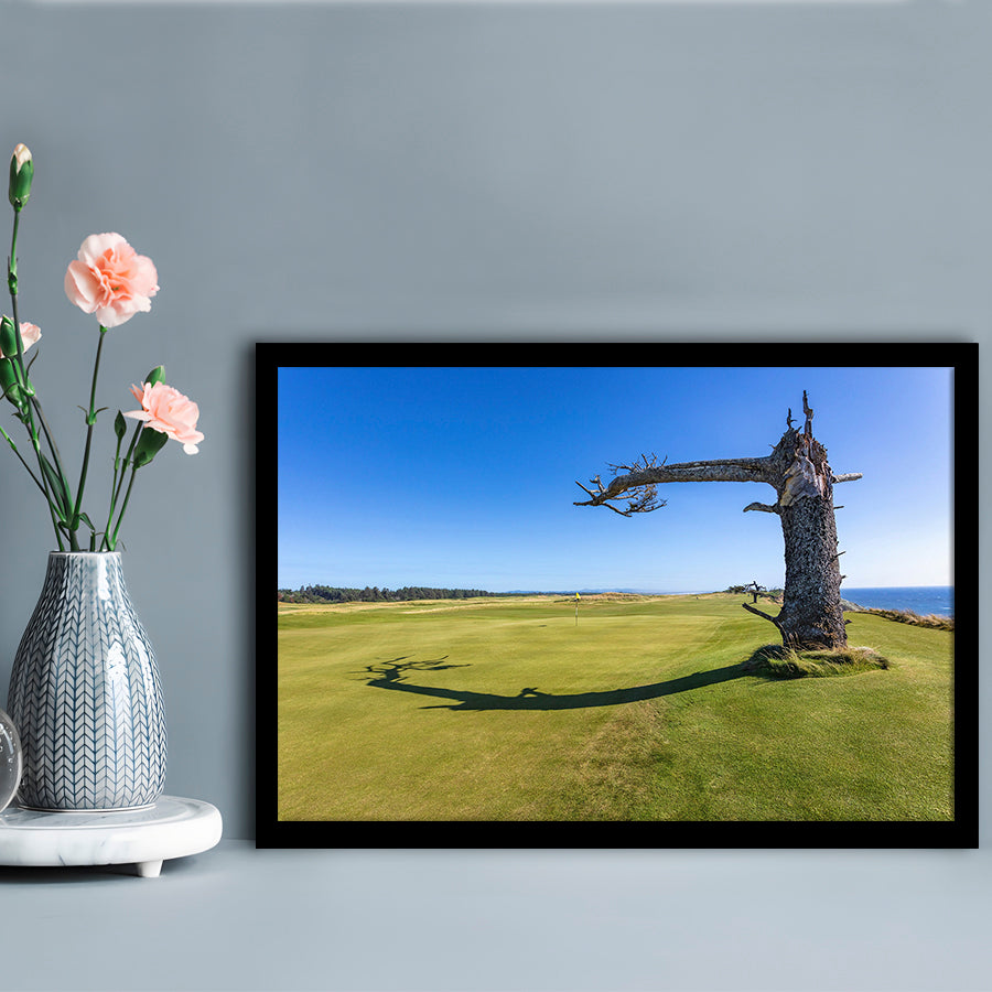 Sheep Ranch At Bandon Dunes Golf Resort, Hole 17 V3 Fine Art, Framed Art Print Wall Decor, Picture Framed
