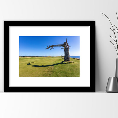 Sheep Ranch At Bandon Dunes Golf Resort, Hole 17 V3 Fine Art, Goft Art Print, Framed Art Print White Border Wall Decor