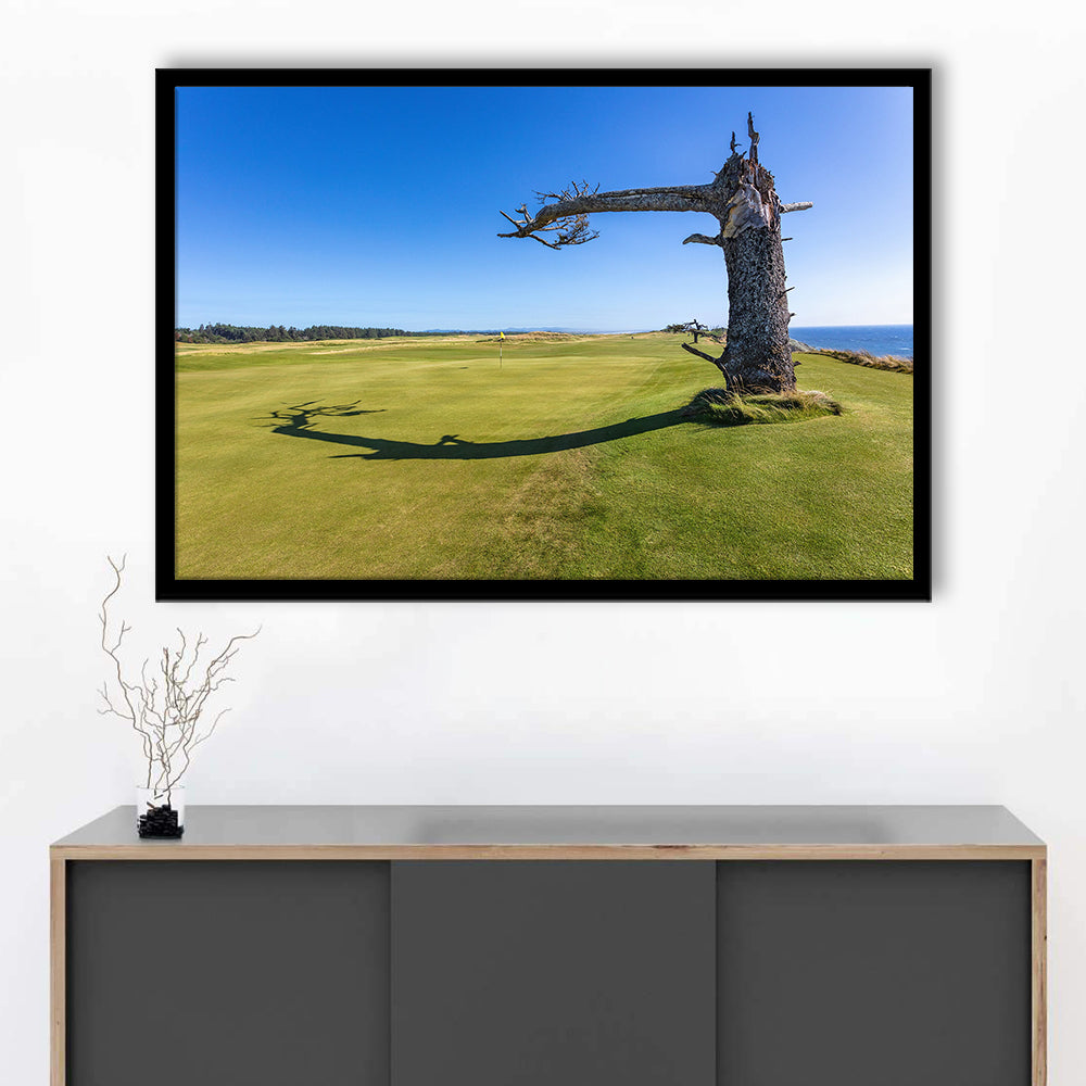 Sheep Ranch At Bandon Dunes Golf Resort, Hole 17 V3 Fine Art, Framed Art Print Wall Decor, Picture Framed