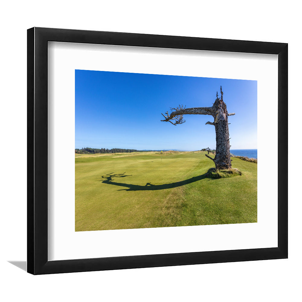 Sheep Ranch At Bandon Dunes Golf Resort, Hole 17 V3 Fine Art, Goft Art Print, Framed Art Print White Border Wall Decor