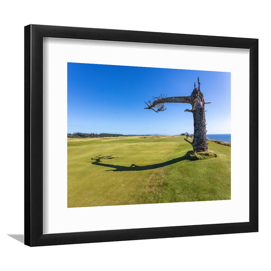Sheep Ranch At Bandon Dunes Golf Resort, Hole 17 V3 Fine Art, Goft Art Print, Framed Art Print White Border Wall Decor