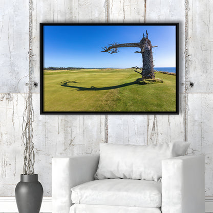 Sheep Ranch At Bandon Dunes Golf Resort, Hole 17 V3 Fine Art, Floating Framed Canvas Print Wall Art