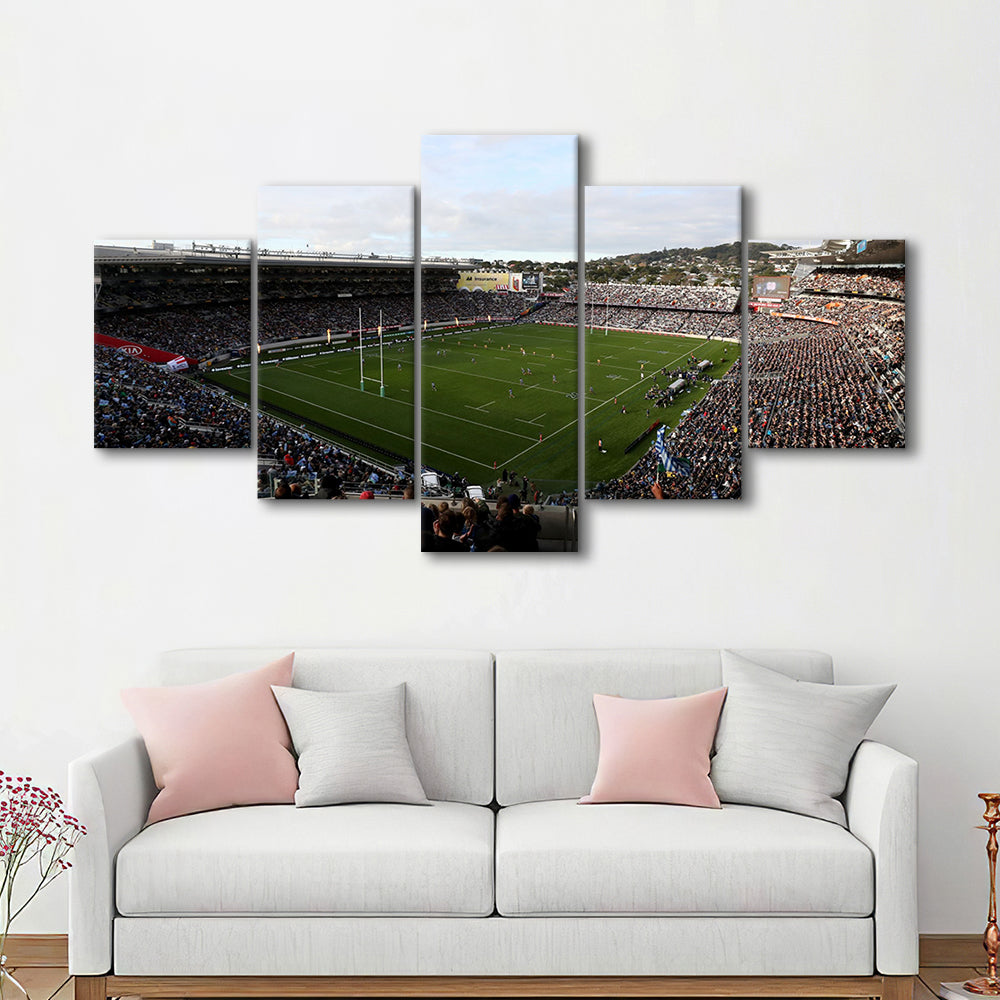 Skysports Eden Park General View, Stadium Canvas, Sport Art, Gift for him, 5 Panel, Large Canvas, Canvas Print Wall Art