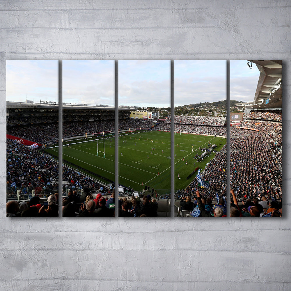 Skysports Eden Park General View, Stadium Canvas, Sport Art, 5 Panel B, Extra Large Canvas, Canvas Print Wall Art