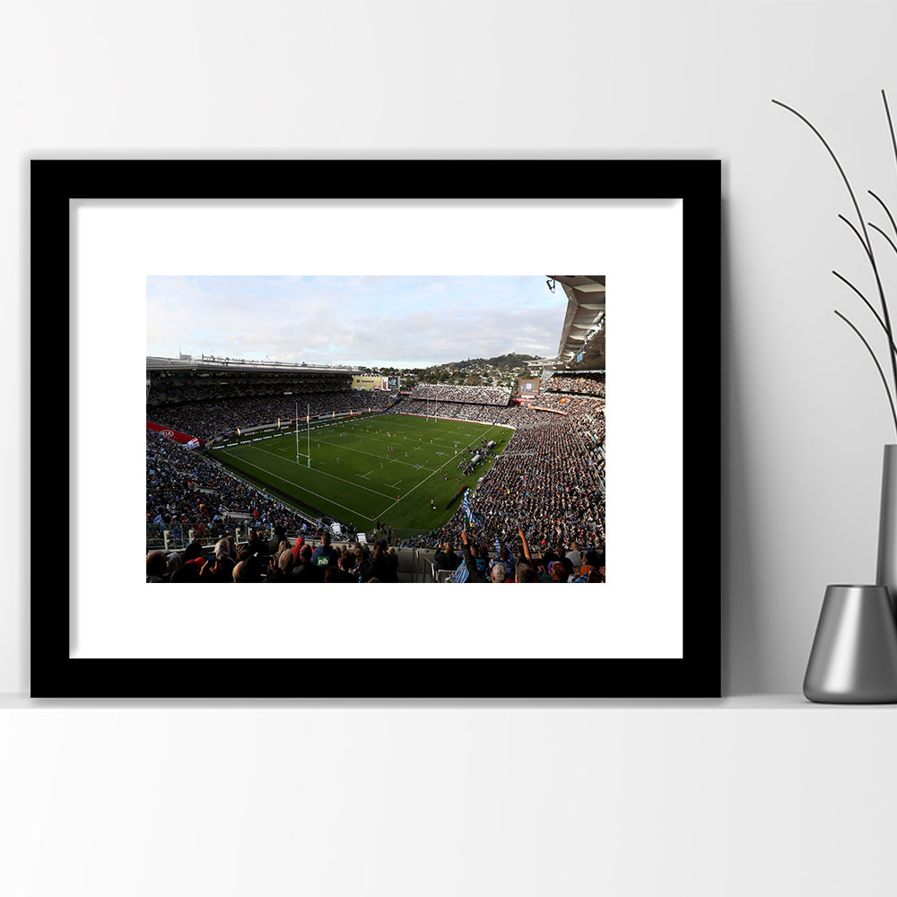 Skysports Eden Park General View, Stadium Canvas, Sport Art, Gift for him, White Border Framed Art Print Wall Decor