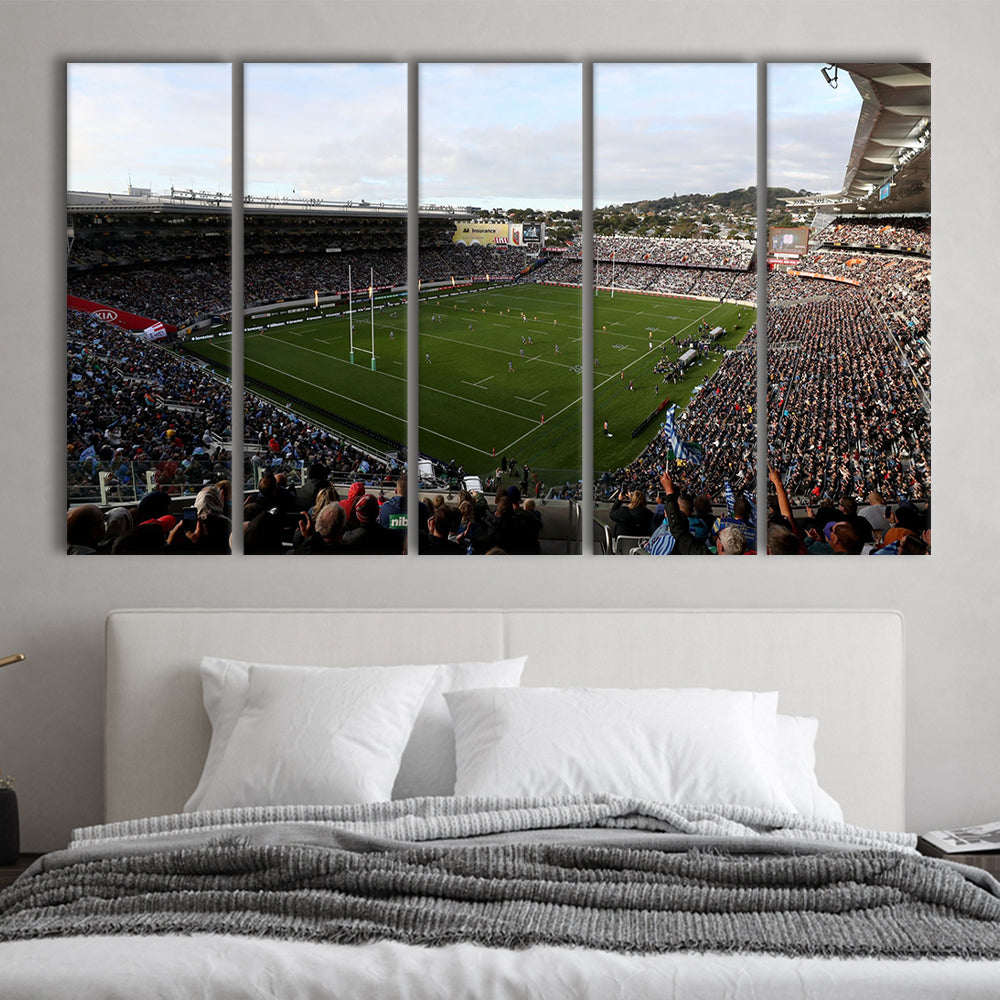 Skysports Eden Park General View, Stadium Canvas, Sport Art, 5 Panel B, Extra Large Canvas, Canvas Print Wall Art