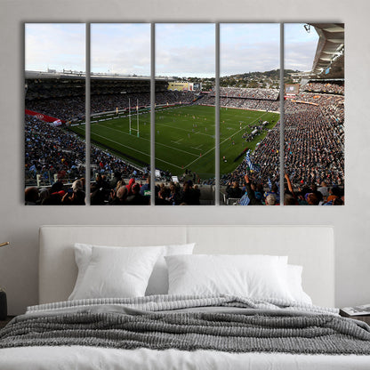 Skysports Eden Park General View, Stadium Canvas, Sport Art, 5 Panel B, Extra Large Canvas, Canvas Print Wall Art