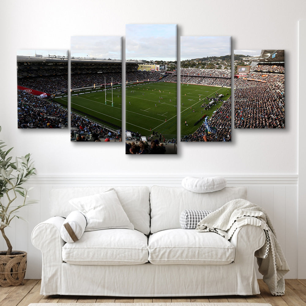 Skysports Eden Park General View, Stadium Canvas, Sport Art, Gift for him, 5 Panel, Large Canvas, Canvas Print Wall Art