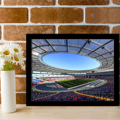 Slaski Stadium, Stadium Canvas, Sport Art, Gift for him, Framed Art Print Wall Decor, Picture Framed
