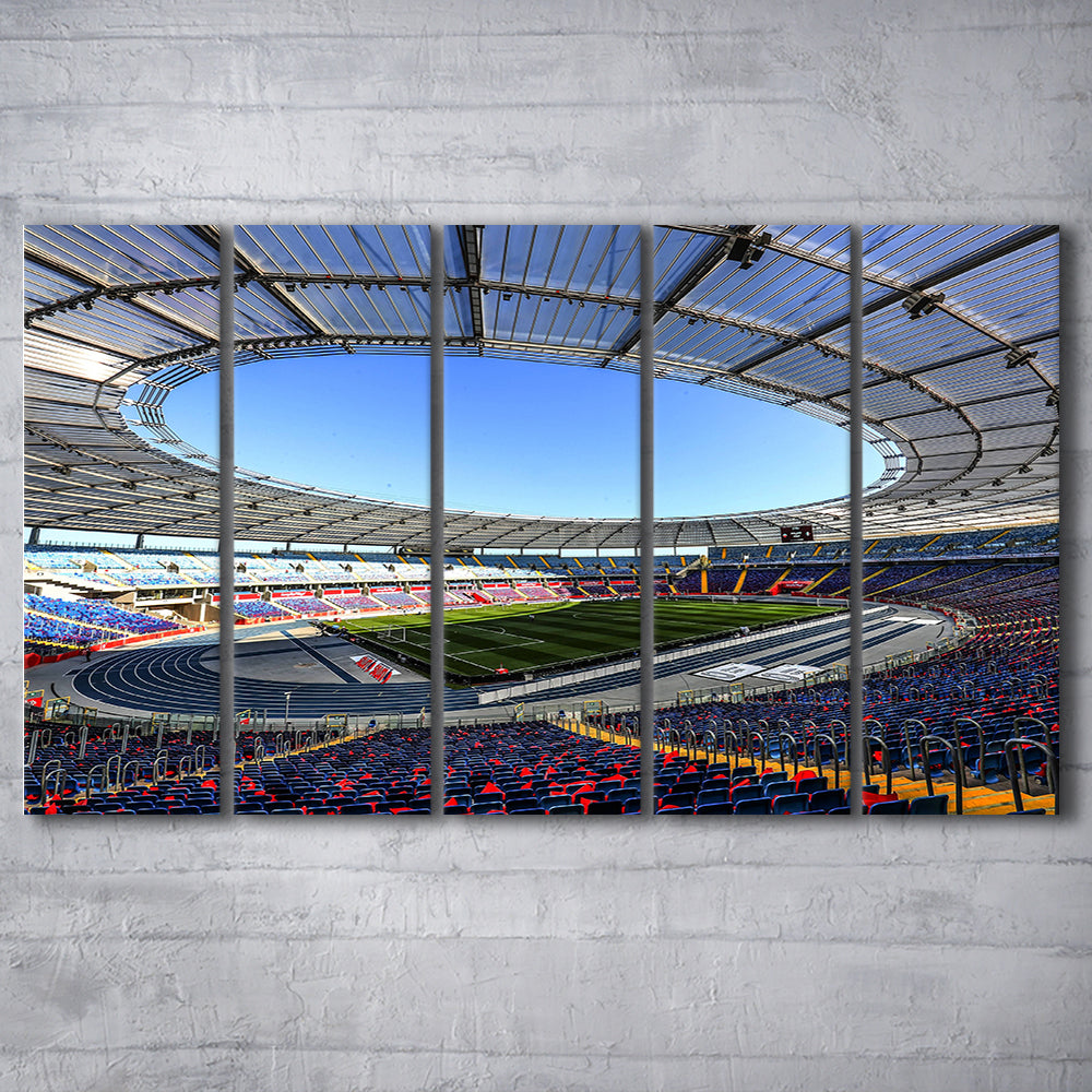Slaski Stadium, Stadium Canvas, Sport Art, 5 Panel B, Extra Large Canvas, Canvas Print Wall Art