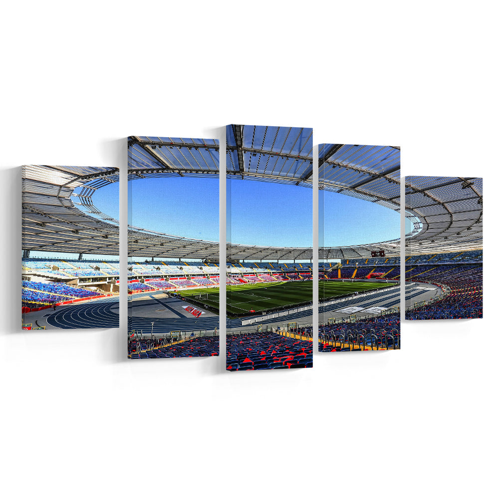 Slaski Stadium, Stadium Canvas, Sport Art, Gift for him, 5 Panel, Large Canvas, Canvas Print Wall Art