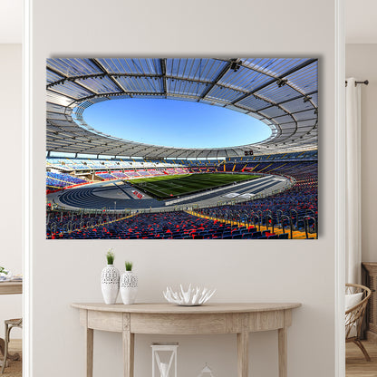 Slaski Stadium, Stadium Canvas, Sport Art, Gift for him, Man Cave Decor, Art Print, Canvas Print Wall Art