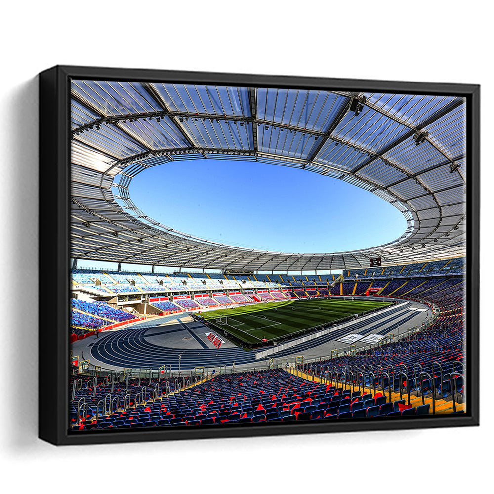 Slaski Stadium, Stadium Canvas, Sport Art, Framed Canvas Print Wall Art, Floating Frame